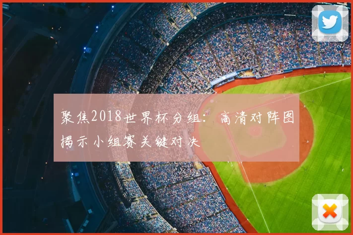 聚焦2018世界杯分组:高清对阵图揭示小组赛关键对决